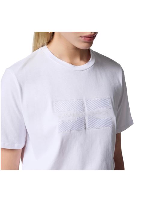 Jersey T-shirt with embroidered logo and rhinestones ELISABETTA FRANCHI | sweaters | MA00251E2270